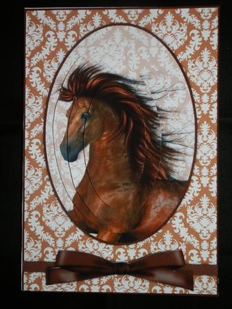 Wild Stallion Card Front & Pyramid by Julie McGregor