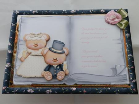 Bride and Groom Book Card by Julie McGregor