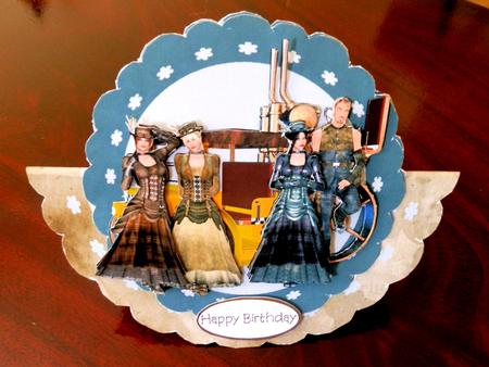Scalloped Over the Top Rocker - Steampunk Friends by Julie McGregor