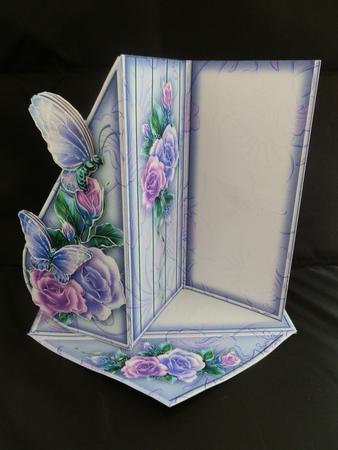 Wings N Roses Teardrop Card Kit in Purple by Julie McGregor