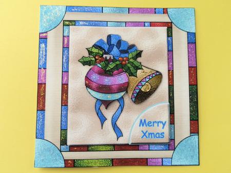 Christmas-stained Glass Deco by Julie McGregor