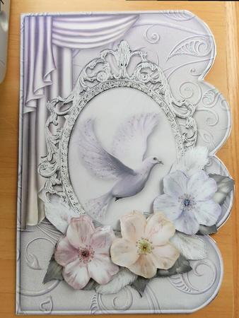 Flight of Fantasy 2 Scalloped Edge Card Decoupage by Julie McGregor