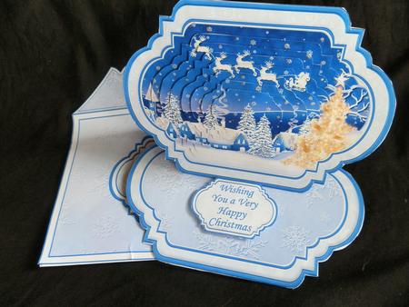 Winter Village Christmas Easel Card Kit by Julie McGregor