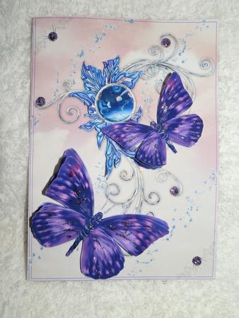 Purple Twilight Butterflies by Julie McGregor