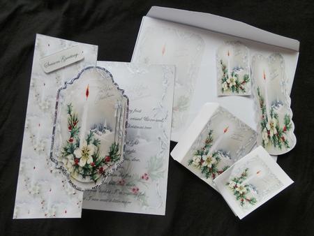 Vintage Candles Fold Back by Julie McGregor