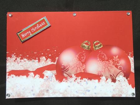 Christmas Bauble Background / Topper by Julie McGregor