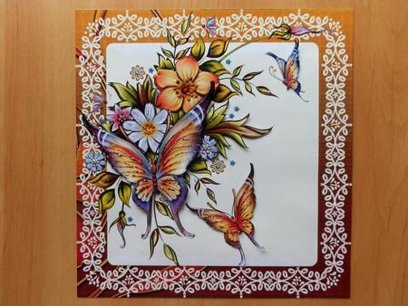 Butterfly Corner Quick Card by Julie McGregor