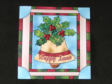 Christmas-stained Glass Bell by Julie McGregor