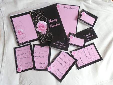 Black and Pink Wedding by Julie McGregor