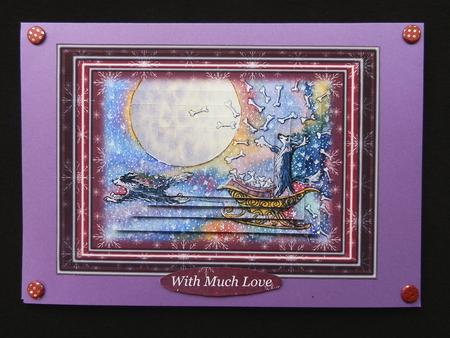 Bones Across the Sky in Snowflake Frame Pyramage by Julie McGregor