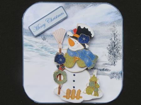 Snowman Dressed for Christmas by Julie McGregor