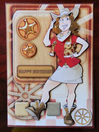 Line Dancer Lady Red by Julie McGregor
