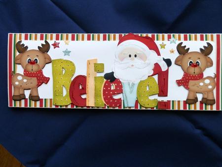 Believe in Santa! with Cute Reindeers Dl by Julie McGregor