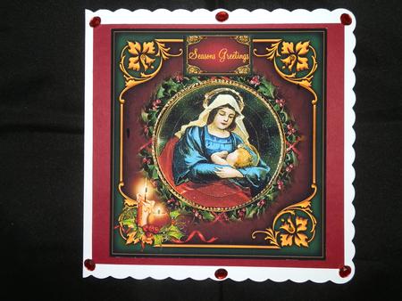 Vintage Style Mary and Baby Jesus by Julie McGregor