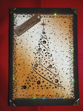 Black & Gold Christmas Background by Julie McGregor