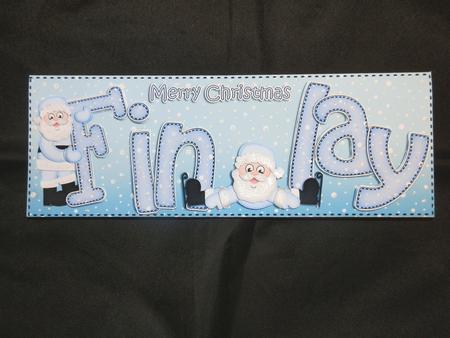 Xmas Large Dl Finlay Quick Card N 3D Decoupage by Julie McGregor