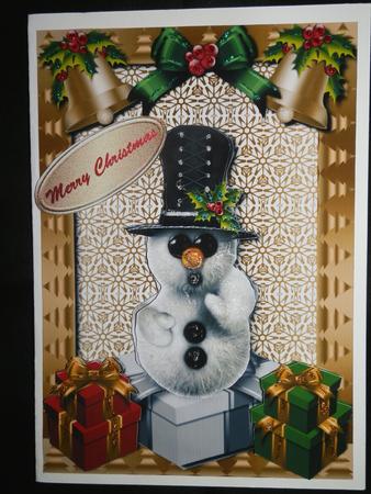 Steampunk Snowman + Decoupage by Julie McGregor