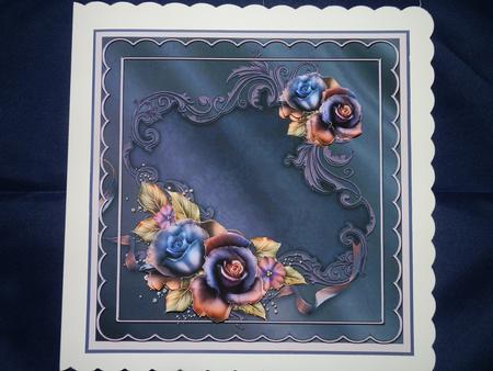 Dark Mystery Roses 7x7 by Julie McGregor