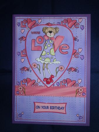 Pink & Purple with Love by Julie McGregor