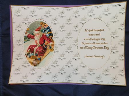 Vintage Santa Insert by Julie McGregor