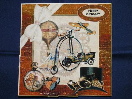 One for the Men Vintage Steampunk Corner Stacker by Julie McGregor