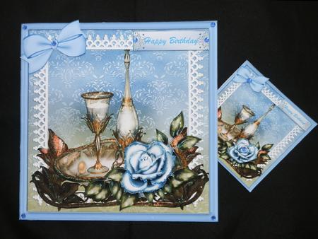 Blue Roses and Wine by Julie McGregor
