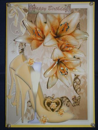 Golden Lillies and Champagne by Julie McGregor