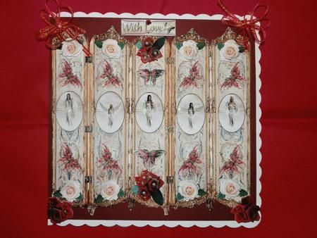 Angels and Roses Screen Card by Julie McGregor