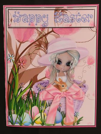Happy Easter-sweet Little Girl (1) by Julie McGregor