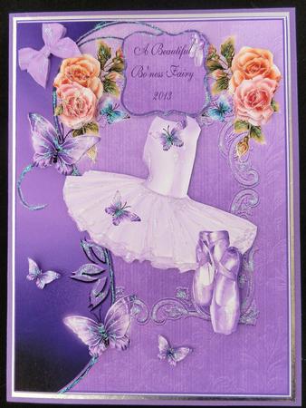 Ballerina Tutu and Shoes Card Front by Julie McGregor