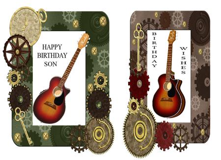 Cluster Type Steampunk Frames by Julie McGregor