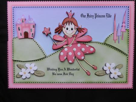 A4 Fairy Twinkletoes Card Topper by Julie McGregor