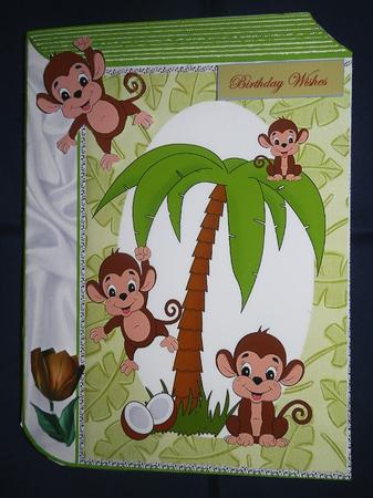 Cute Little Monkey in the Jungle Folded Book by Julie McGregor