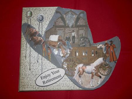 Wild West Cowboy Hat Over the Edge Topper by Julie McGregor
