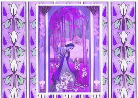 Art No Vou Lilac by Julie McGregor