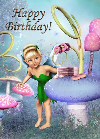 Faery Happy Birthday Tunnel by Julie McGregor