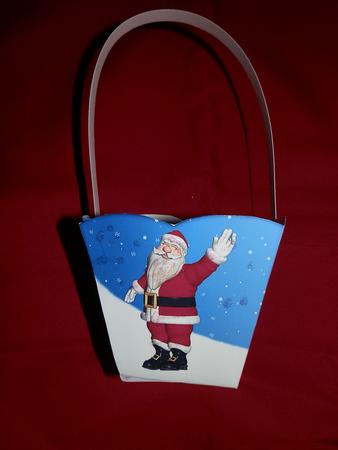 Santa and Reindeer Holiday Sweet / Gift Basket by Julie McGregor