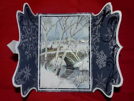 Snow Travel Black Buckle Bracket Mini Card Kit by Julie McGregor