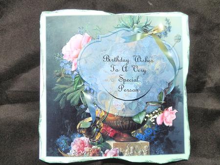 Gorgeous Vintage Floral in Blue by Julie McGregor