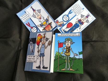 Selaction of Four Gus Birthday Toppers by Julie McGregor