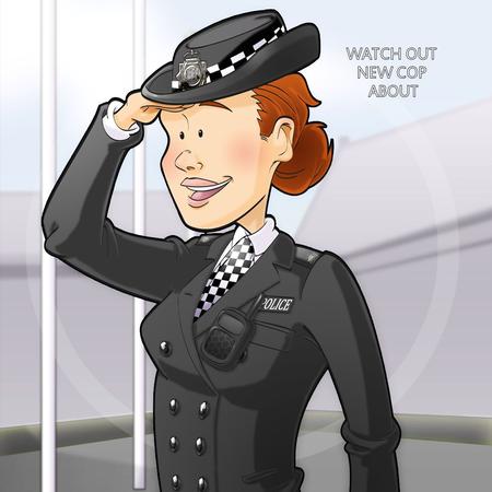 Policewoman Dudess 8x8 Quick Card (passing Out Parade) by Julie McGregor