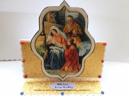 Shaped Christmas Topper - Nativity Scene by Julie McGregor