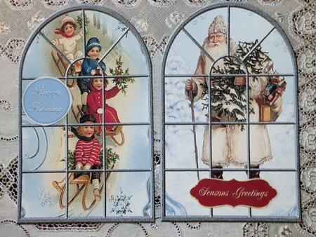 Vintage Church Windows Background by Julie McGregor
