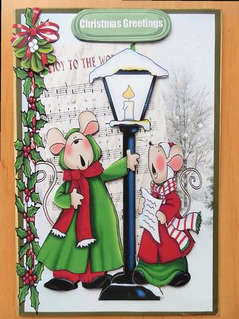 Joy to the World Christmas Mice by Julie McGregor