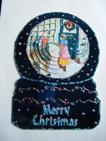 Christmas Shopping Circle Pyramid by Julie McGregor