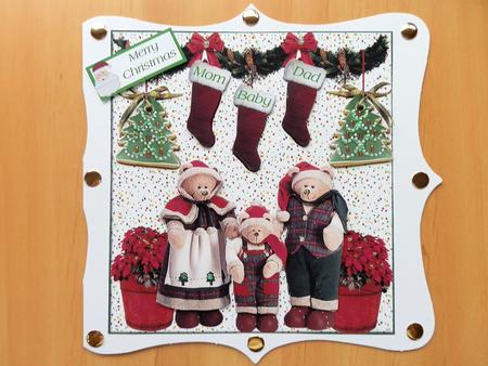 Teddy Family Christmas Topper & Decoupage Featured Gallery Photo