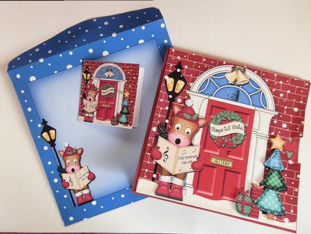 3D Singing Gigi Horse Xmas Door Countdown Animated Card by Julie McGregor