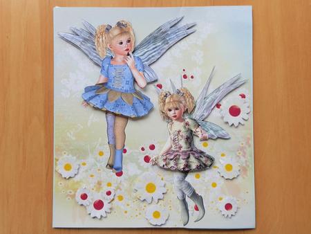 Daisy Flower Fairy Card Topper & Decoupage by Julie McGregor