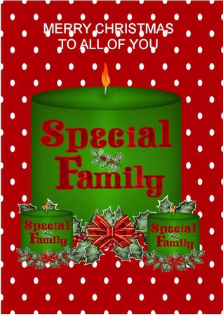 9 Personalized Festive Candles (set 4) Cu4cu by Julie McGregor