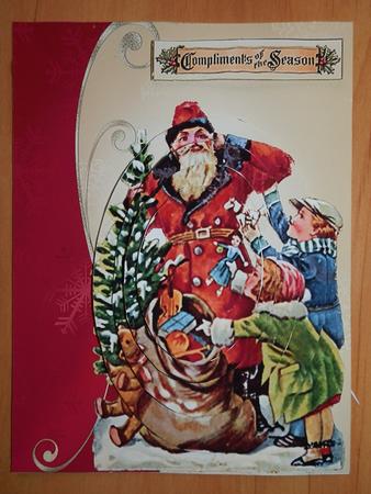 The Children with Santa A6 by Julie McGregor